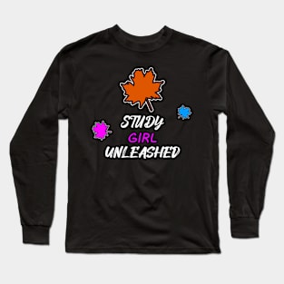 Study Girl Unleashed. Long Sleeve T-Shirt